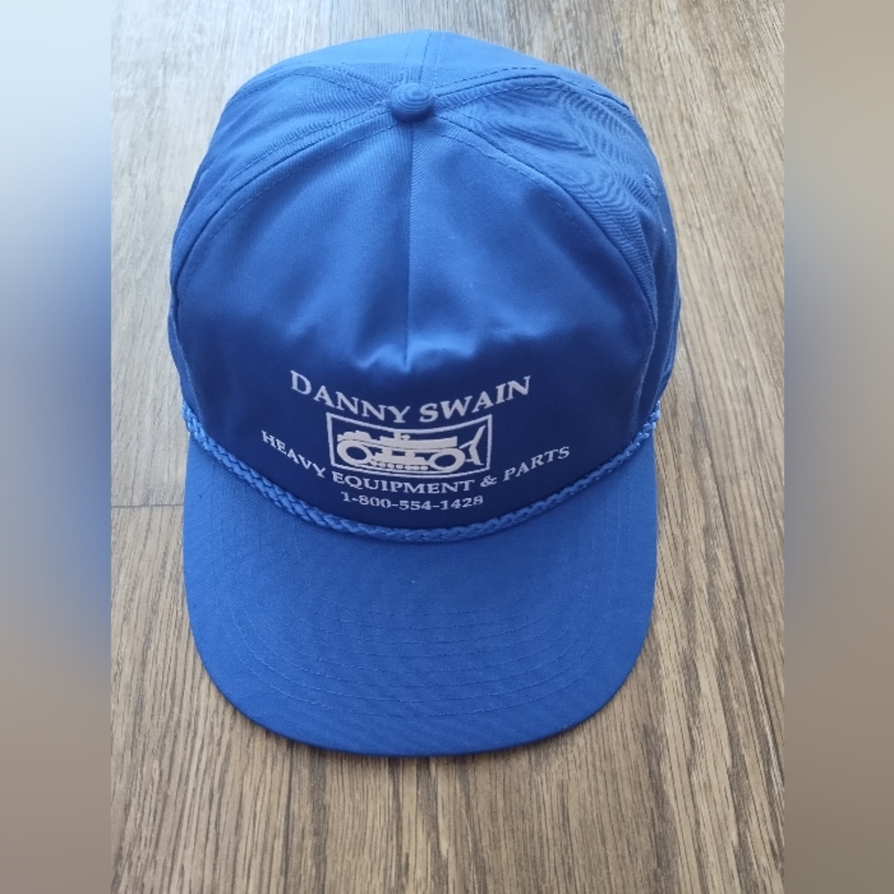 Danny Swain Blue Trucker Hat VINTAGE OLD TRUCKERS SNAPBACK CAP